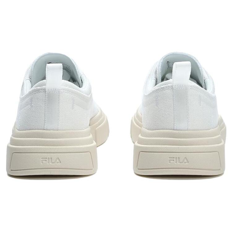 Fila LOOP Abrasion Resistant Lightweight Cushioning Low Top Canvas Shoes Men's Sail White F12M322305FBW