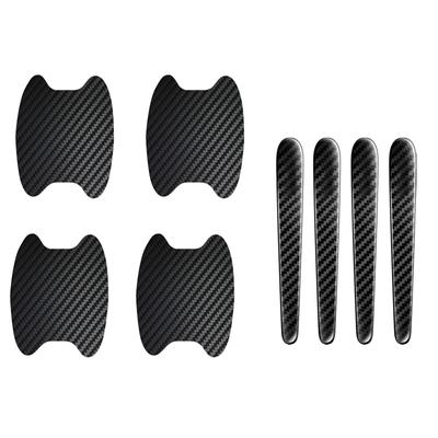 DENGUJD Car Door Handle Protector, Set of 8, Carbon Fiber,