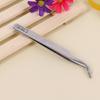 2Pcs Multipurpose Bent Tip Tweezers Stainless Steel Tweezers for Jewelry Making Electronics Repair Handmade Art Craft