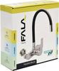 Flexible black wall-mounted sink tap 75670 FALA