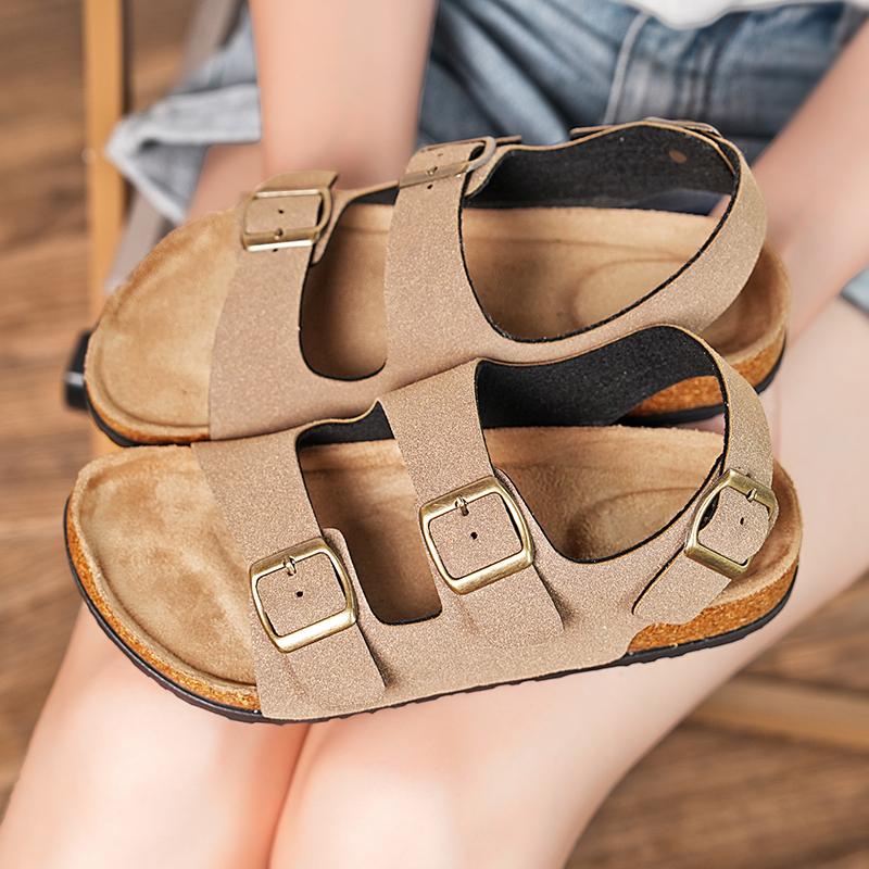 Fashion Brand Casual Mens Double Buckle Sandals Wading Aqua Shoes Outdoor Beach Summer Footwear Non-slip Hiking Trekking Shoes Sandals