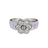 Light Luxury Temperament Oil Drop Enamel Taro Crape Myrtle Wreath Ring French Retro Diamond Drop Lavender Purple Ring