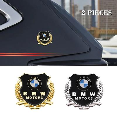 3D Metal Car Emblem Side Trunk Door Window Stickers Decoration Decals For M Power Performance M3 M5 X1 X3 X5 E36 E46 E90 F30