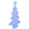Christmas Tree with 160 LEDs Blue 150 Cm Acrylic