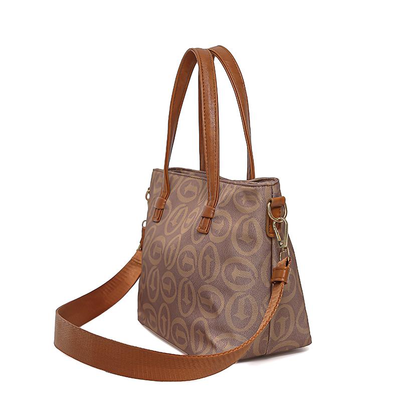 Commuter Retro Large Capacity Tote Bag Print Women's Crossbody Handbag