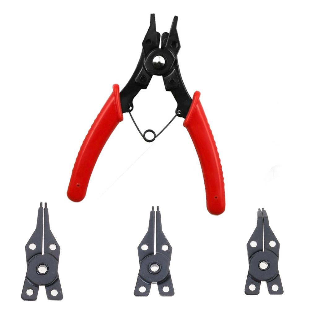 4 In 1 Snap Rings Pliers Plier Set Combination Retaining Clip Jewelry Circlip Pliers Internal External Rings Remover