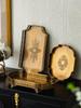 Tray Brass Material Rectangular Home Carved Suitable Living Room Entrance Bedroom Desktop Storage Tray Decoration RetroNostalgic