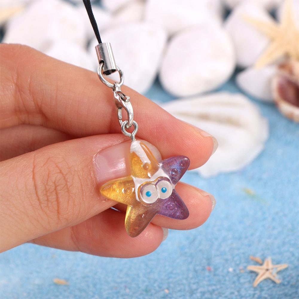 Sea Creature Phone Hanging Rope Keychain Mobile Phone Chain Fish Phone Chain  Telephone Jewelry