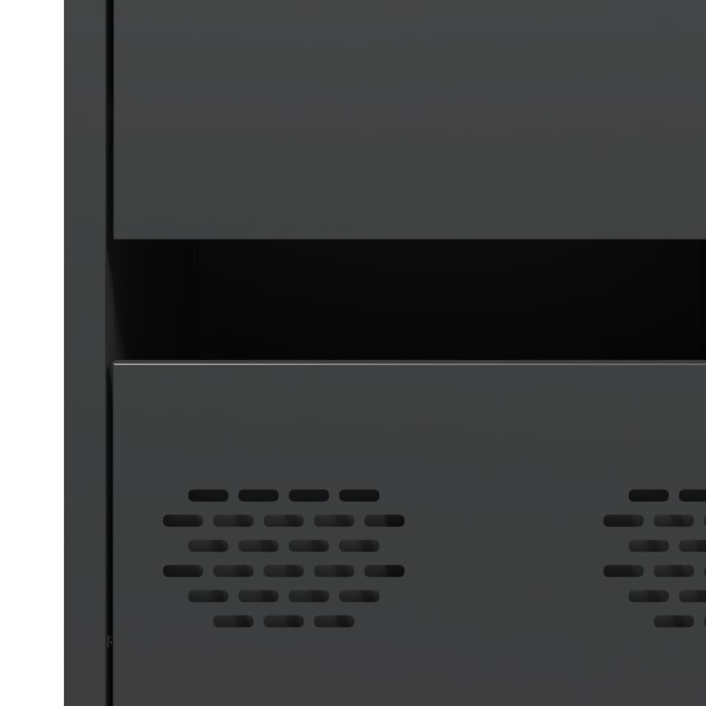 Sideboard Black 35 X 39 X 73.5 Cm Cold Rolled Steel