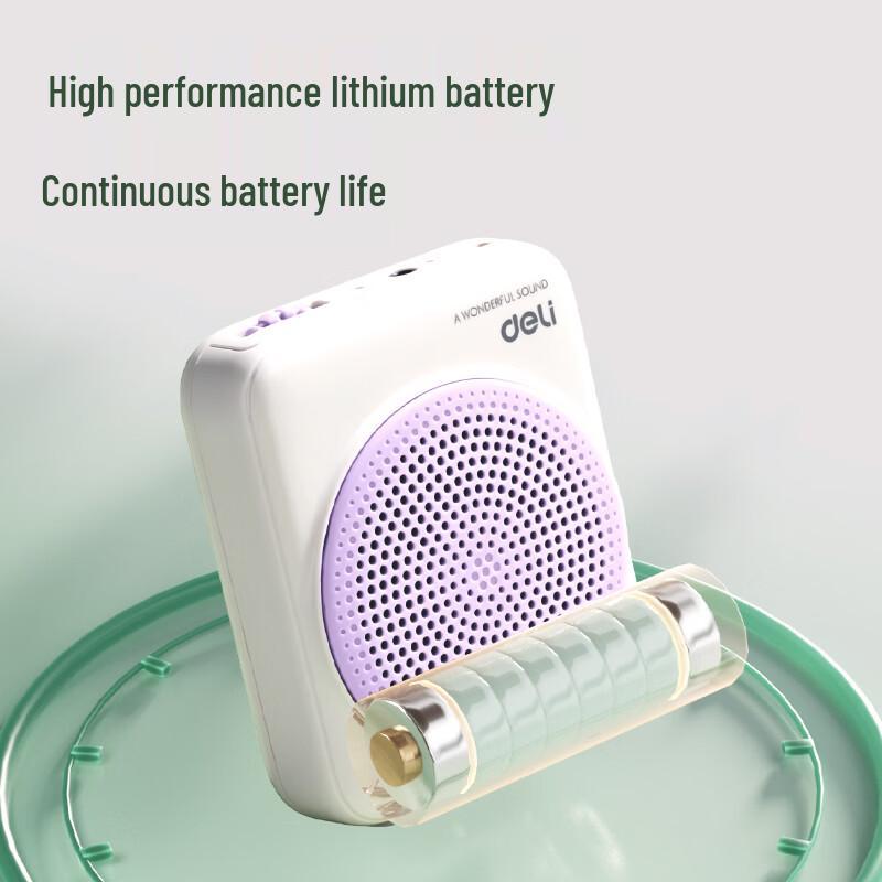 Deli LT902T 5W Portable Wireless Voice Amplifier CN plug (adapter included)