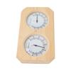Houten Thermometer Hygrometer voor Saunaruimte Dubbele Wijzerplaat Type Temperatuur Vochtigheid Meter