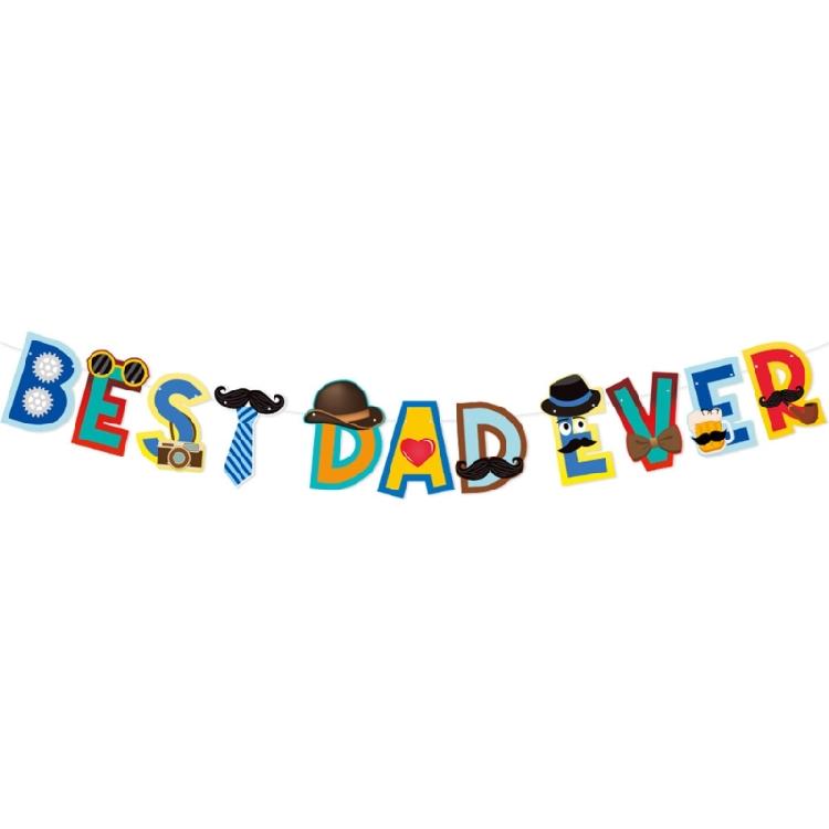 Customizable Father's Day Celebration Decoration With Bright Color Large Backdrop Banners Accessories