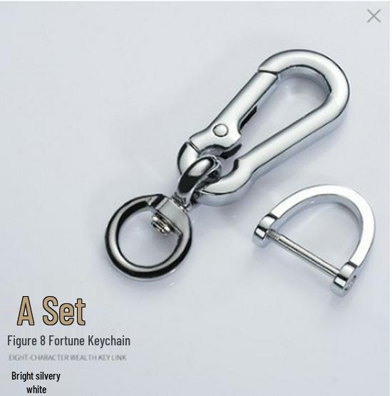 Keychain Anti-Lost Braided Rope with Number Plate for Car Keys and Mobile Phone