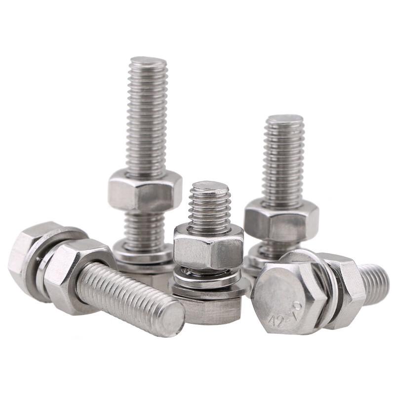 304 Stainless Steel Hex Bolt Screw Nut Washer Set