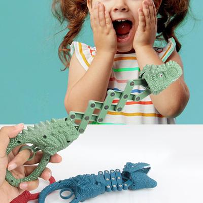 Telescopic Dinosaur Toy Interactive Stress Relieve Pets Toy Telescopic Spring Manipulator