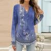 Women's Fashion Casual Printed Long Sleeve T-Shirt Pullover Top