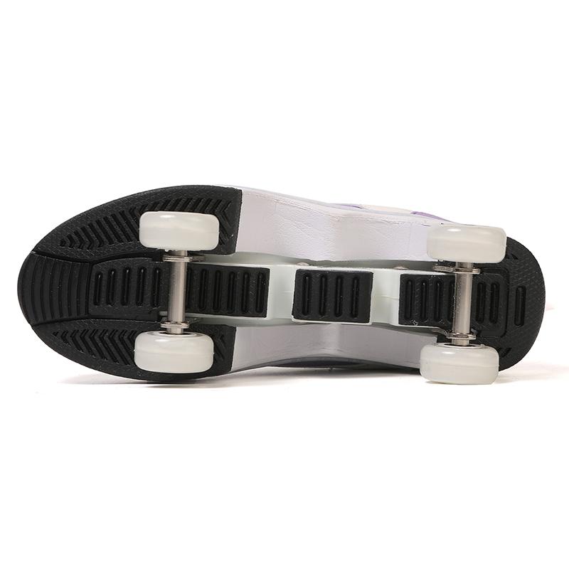 Meisjes Skate Schoenen Wielen Sneakers met Wielen Jongen /Meisje Roller Sneakers Roller Schoenen Vervormbare Schoenen Roller Skate Schoenen Jongens Skate Schoenen