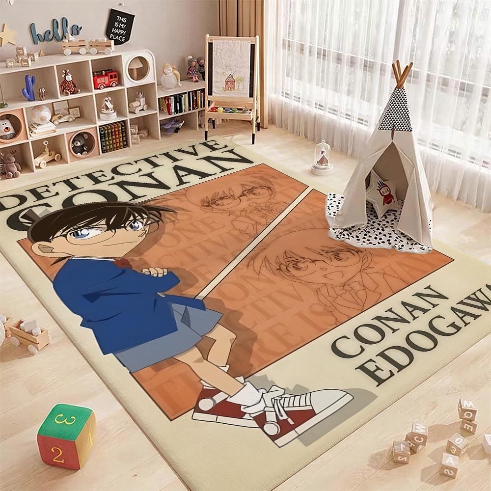Detective Conan Anime Mystery Think Detective Conan Anime Mystery Theme Rug Soft Nonslip Carpet For Entryway Hallway Balcony Home Decor