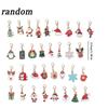 Christmas Keychains Pendants Mixed DIY Jewelry Making Set Women Kids Handmade Earrings Necklaces Bracelets Craft Party Supplies