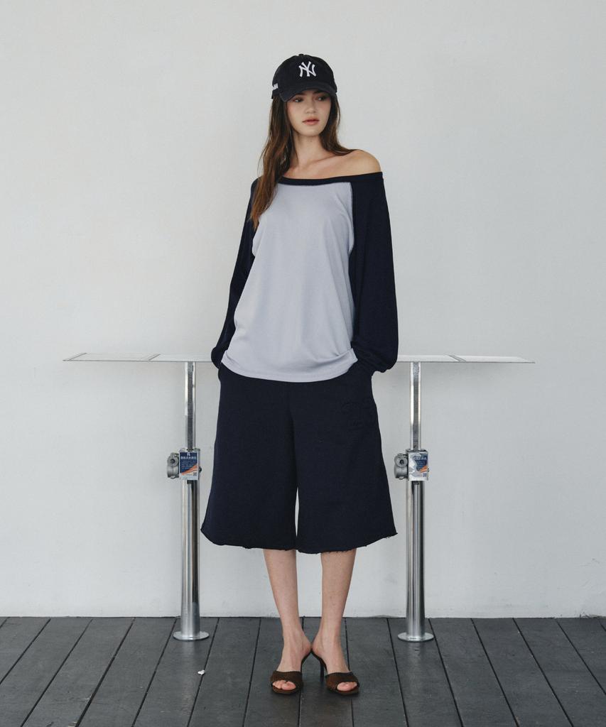 CITTA Number 23 Raglan Off-Shoulder T-Shirt_Ctt3002(Sky Blue)