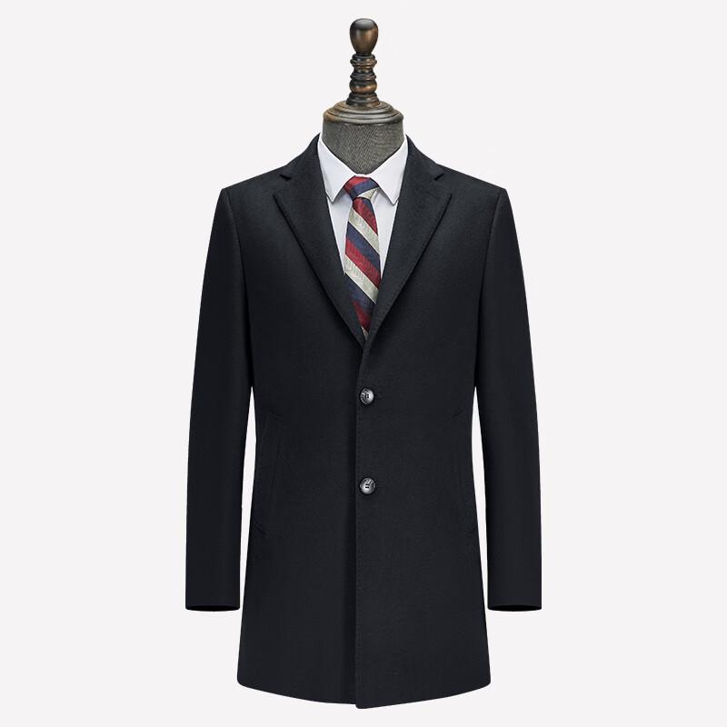 Trolman Unisex Mid-Length Wool Blend Overcoat