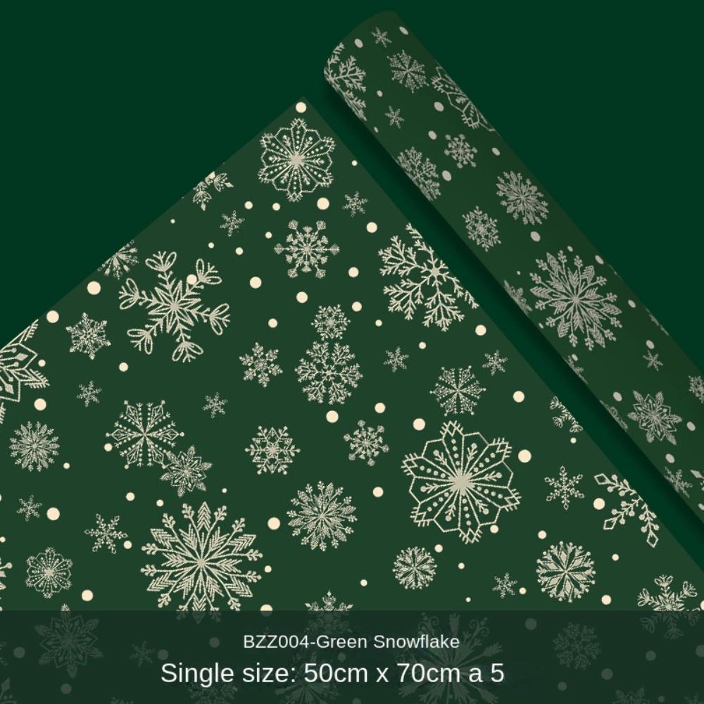 5PCS DIY Christmas Gift Wrapping Paper 50*70cm DIY Gift Paper Charmful Craft Paper Roll  Christmas