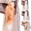 Long Animal Tail Keychain Key Holder with Keychain Clip, Plush Tail Charm Keychain Purse Bag Charm Keychain Pendant