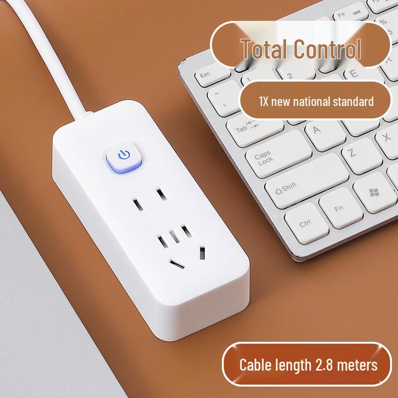 USB Socket Panel with Multi-Outlet Power Strip and Sub-Control