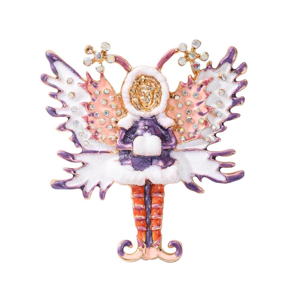 

Wings elf brooch high sense light luxury exquisite corsage fashion versatile clothes accessories pin