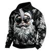 Men's Casual Long Sleeve Full-Zip Sweatshirt with Stand Collar Athletic Top