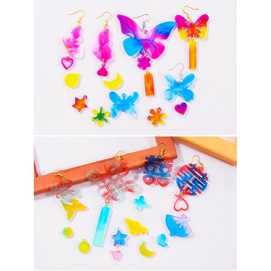 Chinese Earrings Silicone Mold Epoxy Resin Molds DIY Craft Bowknot Butterfly Ornament Pendant Keychain Jewelry Making