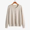 Damen Strickjacken Pullover Leichte Frühling Herbst Outfits Business Casual Weiche Oberteile Langarm Knopfleiste Pullover Rundhalsausschnitt Cardigan für Damen