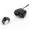 Motorcycle 12V 2Usb 2.1A+2.1A Charger W/Yellow Led Digital Voltmeter Thermometer
