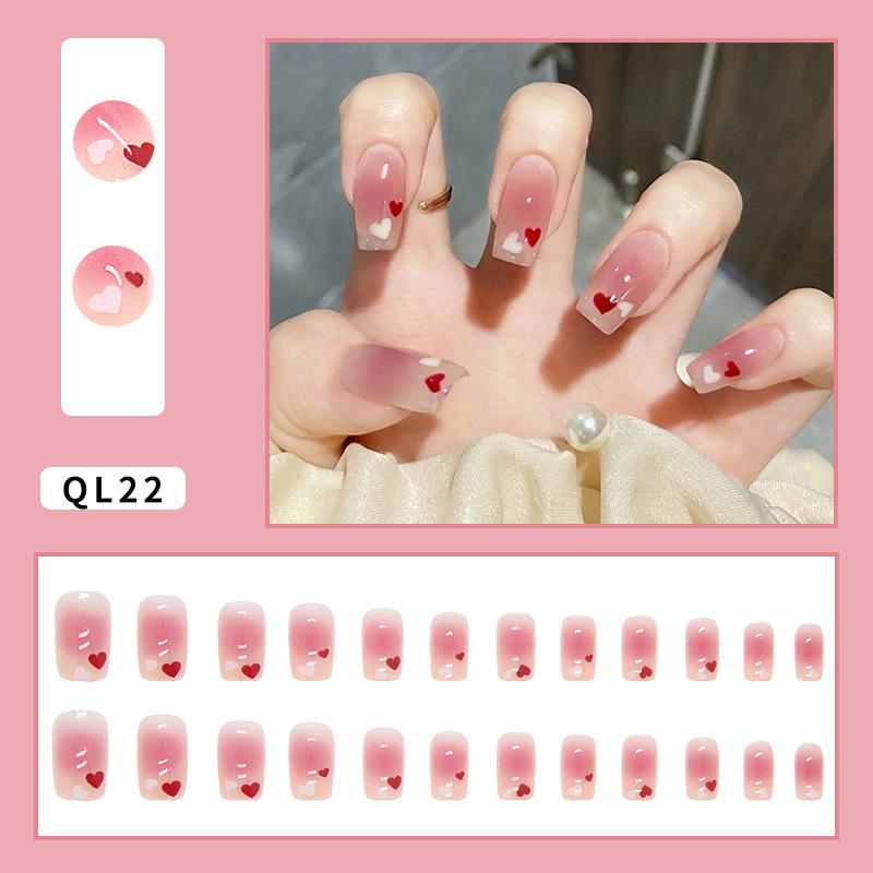 

Ultra-Thin Heart Crystal Nail Art Stickers - Cute Cartoon Design