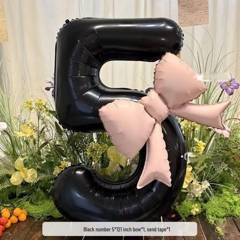 First Birthday Number Balloons & Décor Set for Boys & Girls