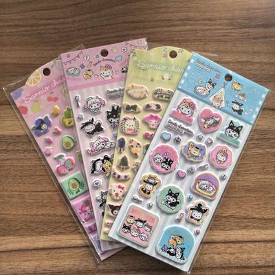 Sheets Japanese Style Chiikawa Stickers Cute Hachiware Usagi Hand Account Diary Decorative DIY 4 Entertaining Play Safe Kid Friendly Fun