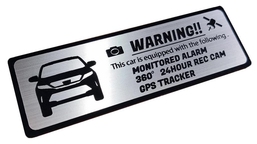 [Honami Works] HARRIER 60 Series Late Model Security Emblem 24-Hour Surveillance Dash Cam GPS Tracker Sticker
