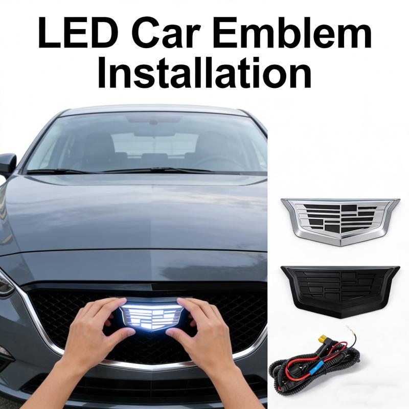 LED Cadillac Grille Emblem Light Badge for CT4 CT5 CT6 XT4 XT5 XT6 XTS ATSL Auto Front Grille Replacement Car Accessory