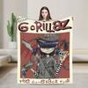 Music Band G-gorillazs Soft Blankets Picnic Plush Throw Blanket Aesthetic Home Decor Flannel Bedspread Sofa Bed Cover