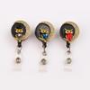 Multicolor Owl Retractable Badge Reel for Work or Student ID