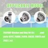 2pcs Pool Pump Replacement Parts 25076RP Plunger Valves Seals Fittings Washer and Ring Strainer Gaskets O-Ring Rubber