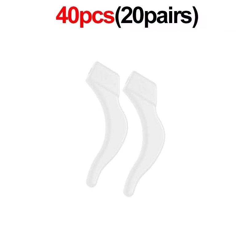 2/40pcs Anti-slip Silicone Ear Grip Glasses Eyeglasses Leg Ear Hook Stopper Bracket Fastener Accessories Temple Tip