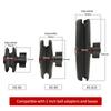 Bike Bicycle Car Motorcycle GPS Mount Aluminum Rail Handlebar Cell Phone Mount Mountain Bike Motorcycle Phone Mount