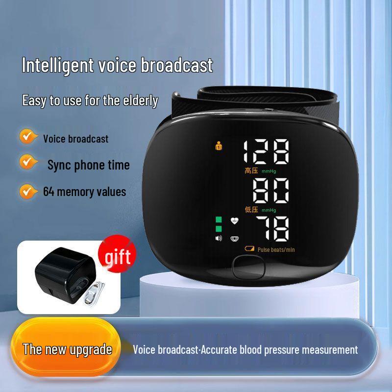 Smart LED Wrist Blood Pressure Monitor - Electronic Home Device