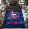 Ipswich Town Printed Crystal Velvet Rug Non‑Slip Crystal Velvet Carpet For Sofa Bedroom Indoor Home Decoration