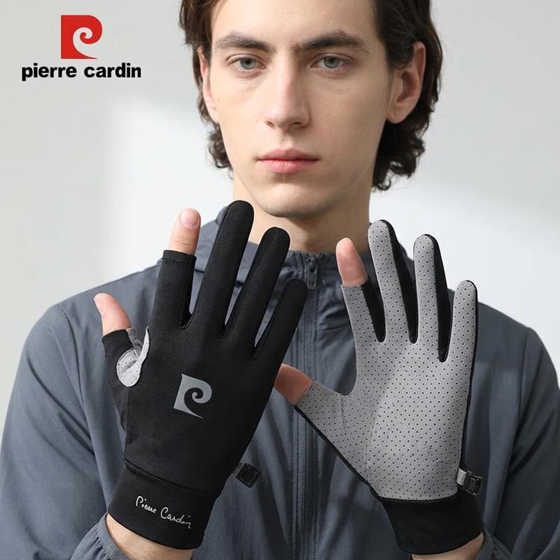 

Pierre Cardin Unisex Outdoor Sun Protection Fingerless Gloves One Size