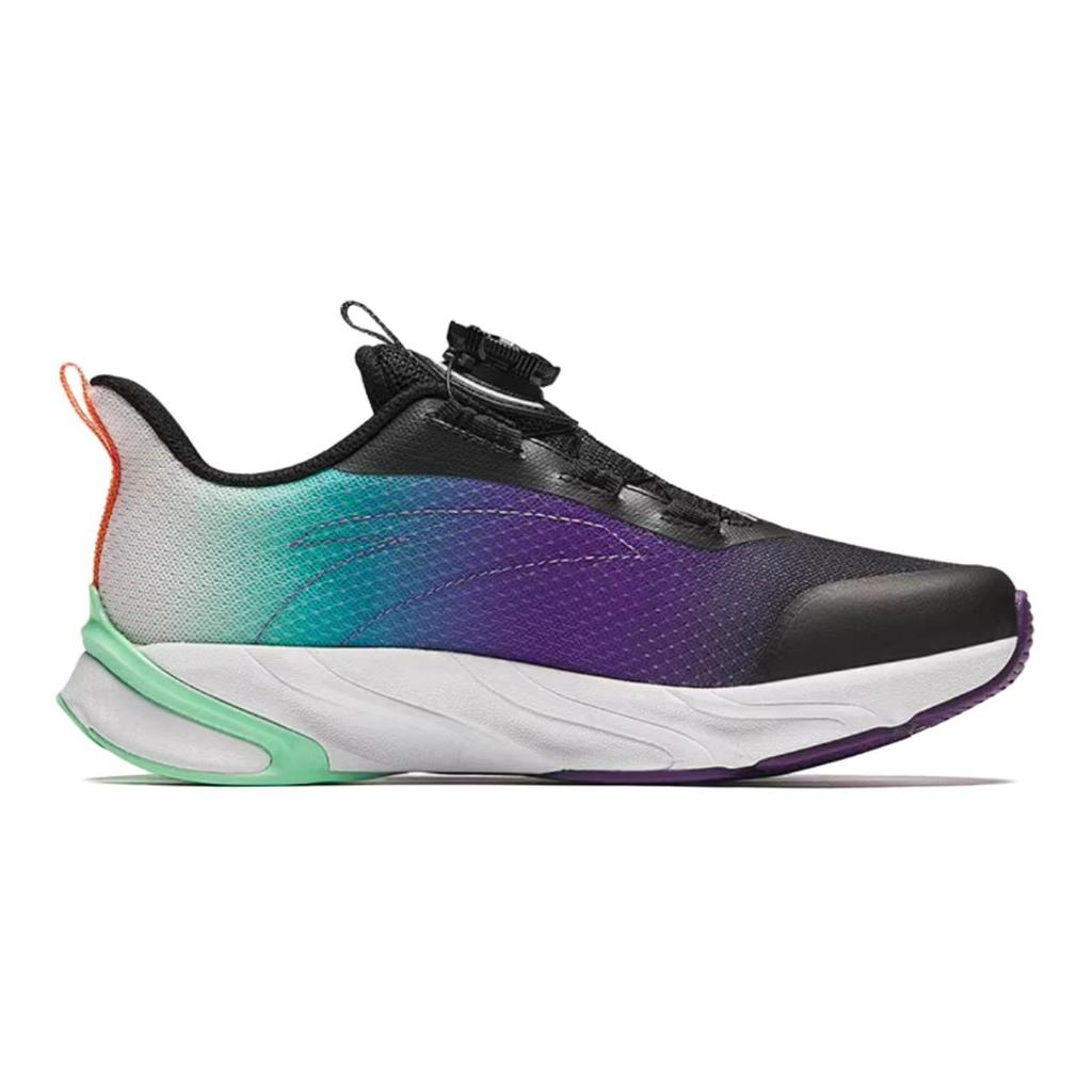 Anta Childrens Red Flame Comfortable Versatile Physical Test Non-Slip Wear-Resistant Low-Top Running Shoes Kids sneaker Black Purple White A12435524-2