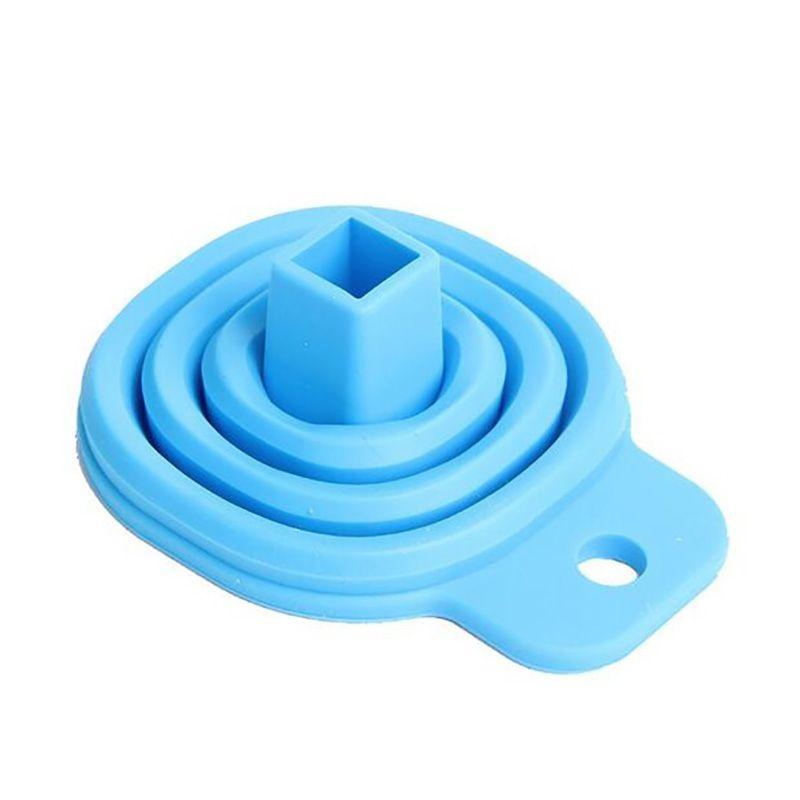Durable Silicone Portable Retractable Funnels For Home Kitchen Convenient Storage
