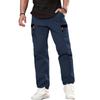 Men's Lightweight Cargo Pants Casual Slim Fit Joggers with Contrast Zipper