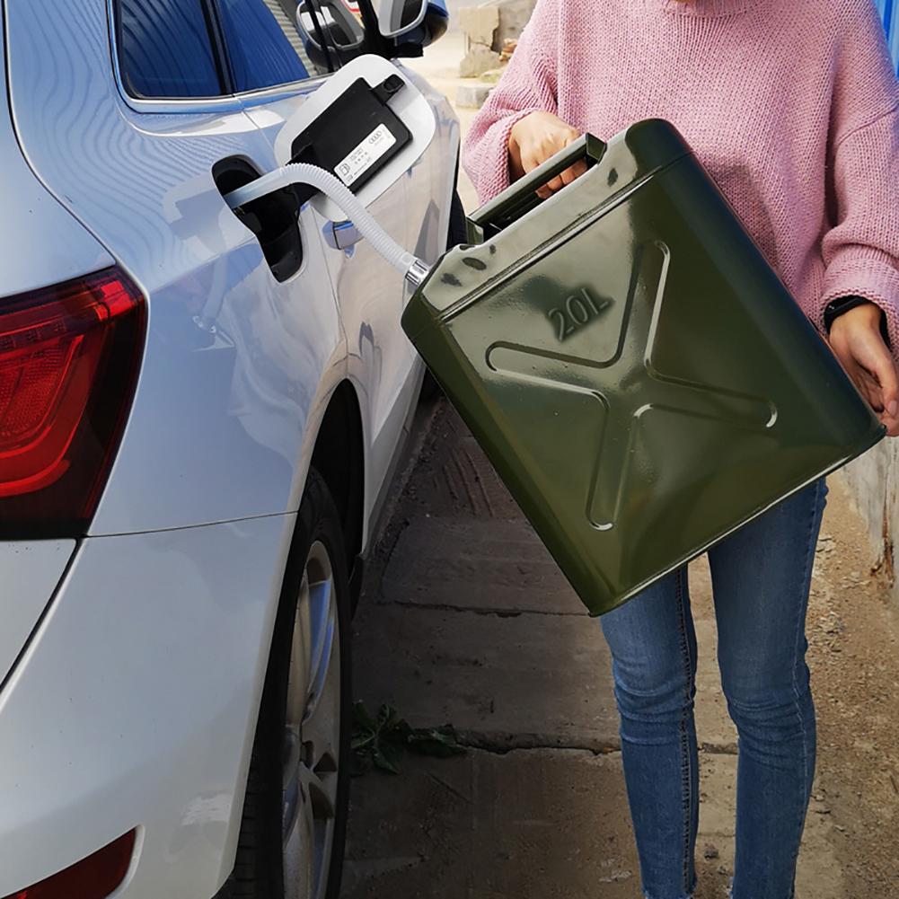 20L Green Metal Jerry Can Store Container for Petrol Oil Water Alcohol